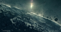 Asteroid surface simulation render  created for the  documentary Asteroids