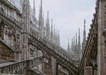 At the Roof of Duomo di Milano Milan Italy 