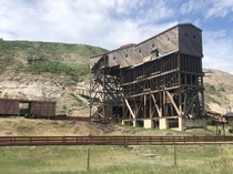 Atlas Coal Mine near Drumheller Alberta The mine operated from  to  and was the last mine to close in the Drumheller Valley