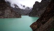 Attabad Lake formed after a landslide in  Gojal Valley Northern Pakistan 