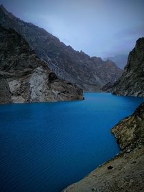 Attabad Lake Gilgit Baltistan Pakistan  - This beautiful lake emerged after a disastrous landslide httpsenmwikipediaorgwikiAttabad_Lake