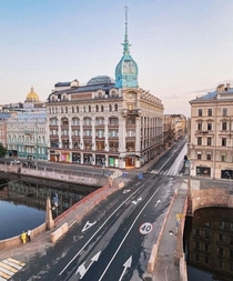 Au Pont Rouge St Petersburg Russia