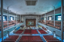 Auditorium of an abandoned school in the US 