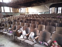 Auditorium of an abandoned school NY 