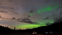 Aurora borealis and Ursa Major near Big White BC