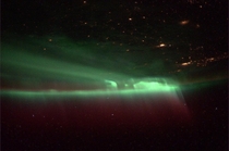 Aurora Borealis as seen from the ISS