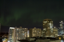 Aurora Borealis in Calgary Oct st  X-Post from rcalgary