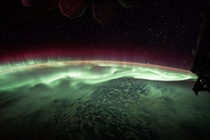 Aurora Slathers Up the Sky   Image Credit Jack Fischer Expedition  NASA