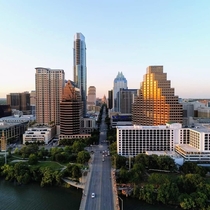 Austin by drone