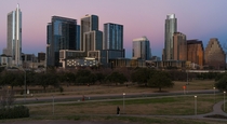 Austin Texas at sunset 
