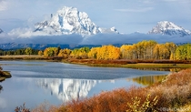 Autumn on the Oxbow Bend Grand Tetons by Blake DeBock Photography 