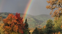 Autumn Rainbow in Oregon 