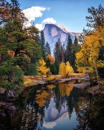 Autumn reflections from Yosemite CA 
