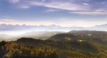 Autumn view from Uetliberg Switzerland 