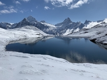 Bachalpsee above Grindelwald in the Swiss Alps 