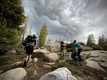 Backpacking in stanislaus national forest - thunder came a rolling in