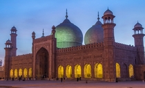 Badshahi Mosque Lahore at Dusk 