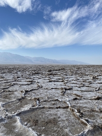 Badwater Basin Salt Flats Death Valley CA 