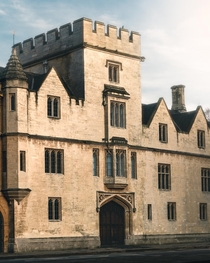 Balliol College Oxford UK - the less known facade entrance
