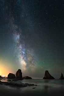 Bandon beach under the Milky Way by kdsphotography 