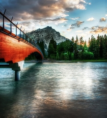 Banff Walking Bridge  by Rick Schwartz