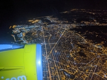 Barcelona made from the plane by my phone at the end of December