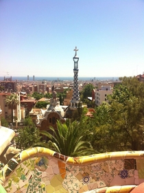 Barcelona Spain from Parc Gell 