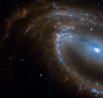 Barred spiral galaxy NGC  located about  million light-years away in the constellation Eridanus 