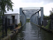 Barton Swing Aqueduct Barton upon Irwell in Greater Manchester England The infrastructure is a moveable navigable aqueduct 