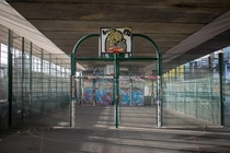 Basketball Court under a Motorway London