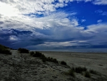 Beach sky Ameland the Netherlands   x 