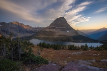 Bearhat Mountain in the heart of Glacier National Park Montana 
