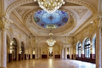 Beau-Rivage Palace Hotel ballroom in Switzerland built -
