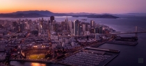 Beautiful Aerial view of San Francisco 