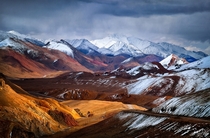 Beautiful Akbaital Pass in the Pamirs Tajikistan by Yuri Biryukov 