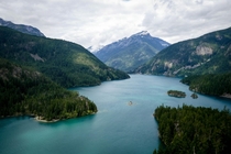 Beautiful Diablo Lake in North Cascades National Park WA 
