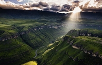 Beautiful mountain range in the Drakensberg South Africa x