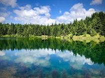Beautiful Reflections Gold Creek Pond Okanogan-Wenatchee National Forest 