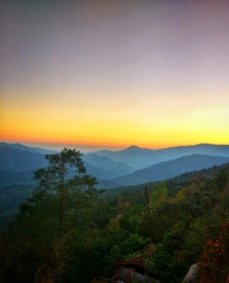 Beautiful Sunrise captured in DarjeelingIndia