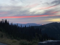 Beautiful sunset at Olympic National Park
