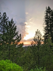 Beautiful sunset at Paulina Peak Deschutes National Forest OR 