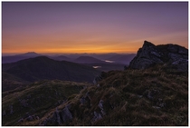 Beautiful twilight colour from Ben Venue Scotland 