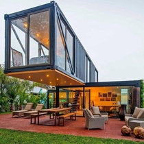 Beautiful Two Story Shipping Container Home Peru