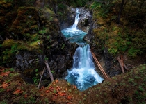 Beautiful Waterfall in British Columbia Canada 