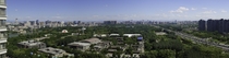 Beijing China on a clear blue day overlooking Chaoyang park 