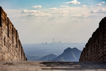 Beijing skylines from Great Wall China