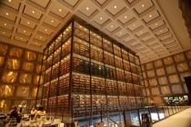 Beinecke Rare Book amp Manuscript Library at Yale University by SOM The walls are translucent slabs of marble 