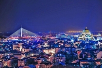 Belgrade at night Serbia 