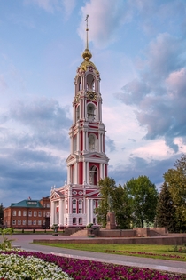 Bell Tower of Kazan Monastery in Tambov Russia by Sergey Rannev 