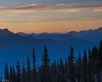 Best view of the sunset on top of Whistler Mountain 